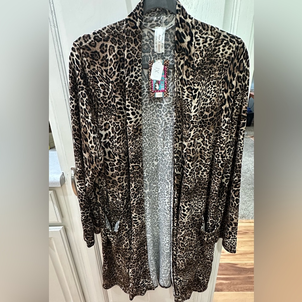 Leopard Print Women's Cardigan